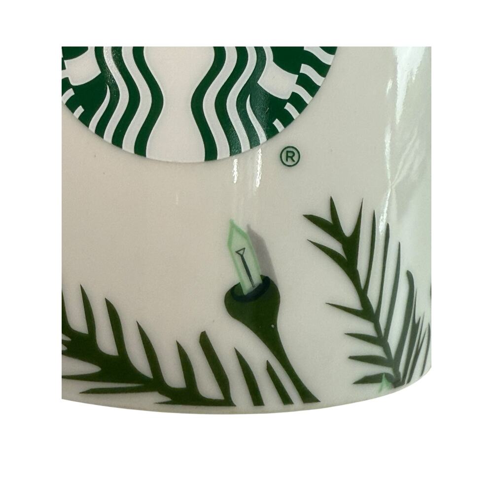 Starbucks Jumbo XL Holiday Mug 26oz 2020 Ceramic Christmas Tree Garland Lights - Picture 4 of 13